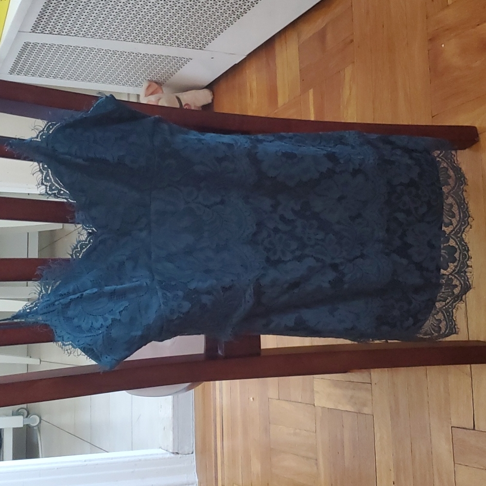 Lacy Teal Top